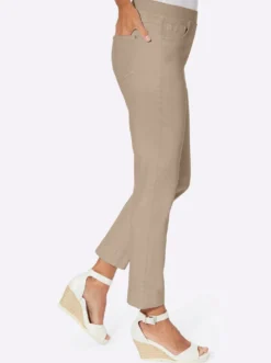 7/8-Jeans mit Jersey-Bund in softer Qualität