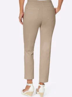 7/8-Jeans mit Jersey-Bund in softer Qualität
