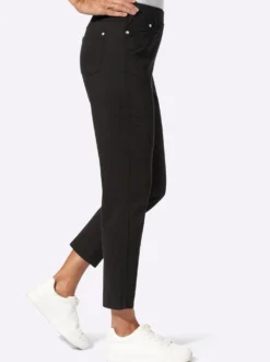 7/8-Jeans mit Jersey-Bund in softer Qualität