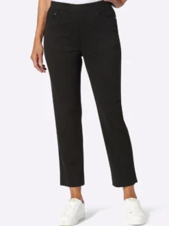 7/8-Jeans mit Jersey-Bund in softer Qualität
