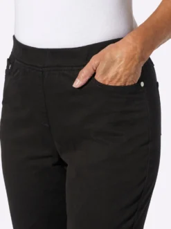 7/8-Jeans mit Jersey-Bund in softer Qualität