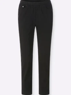 7/8-Jeans mit Jersey-Bund in softer Qualität