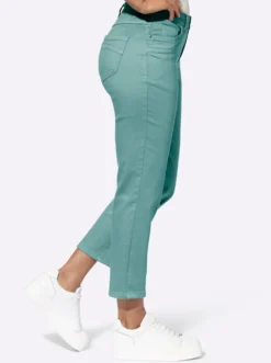 7/8-Jeans mit Kontrastnähten