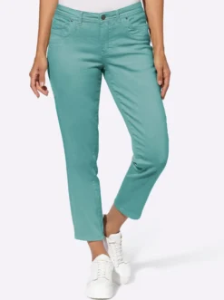 7/8-Jeans mit Kontrastnähten