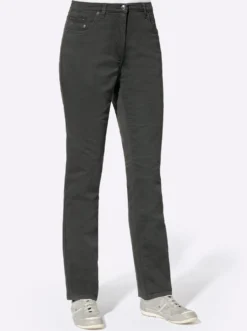 Jeans mit Metallplättchen-Deko