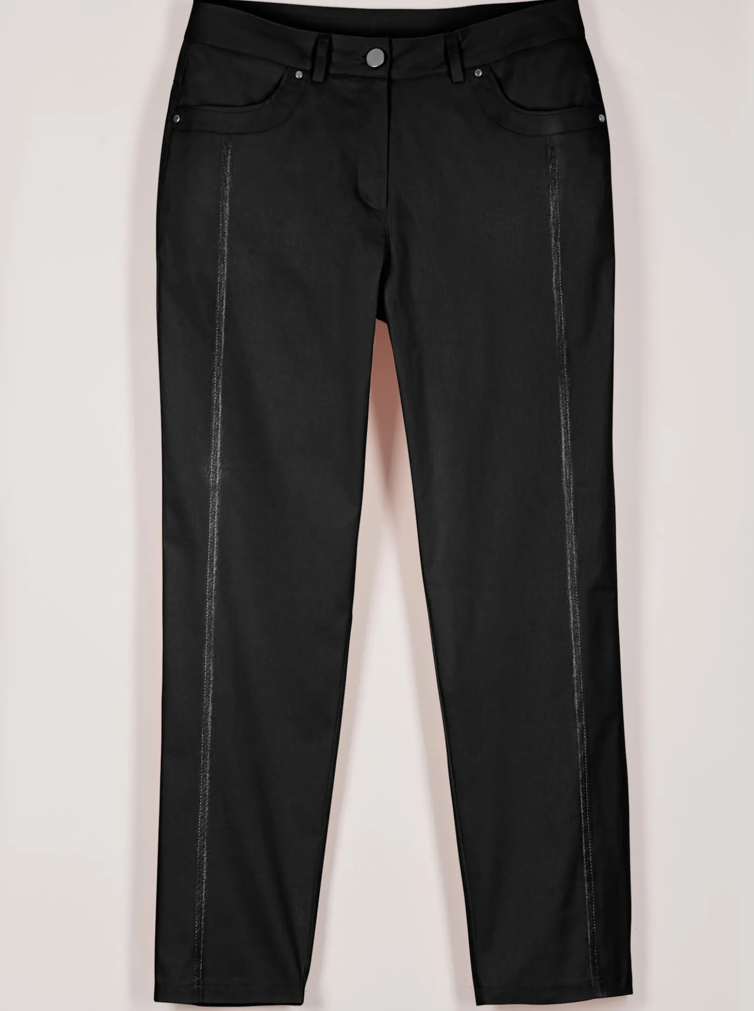 7/8-Jeans mit optisch streckenden Nähten