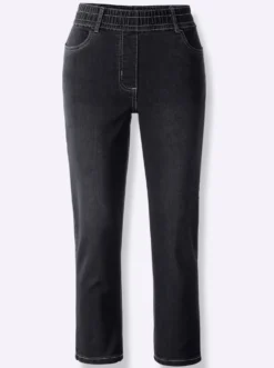 7/8-Jeans mit Reißverschluss-Blende