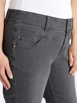 7/8-Jeans mit Zipper am Saum