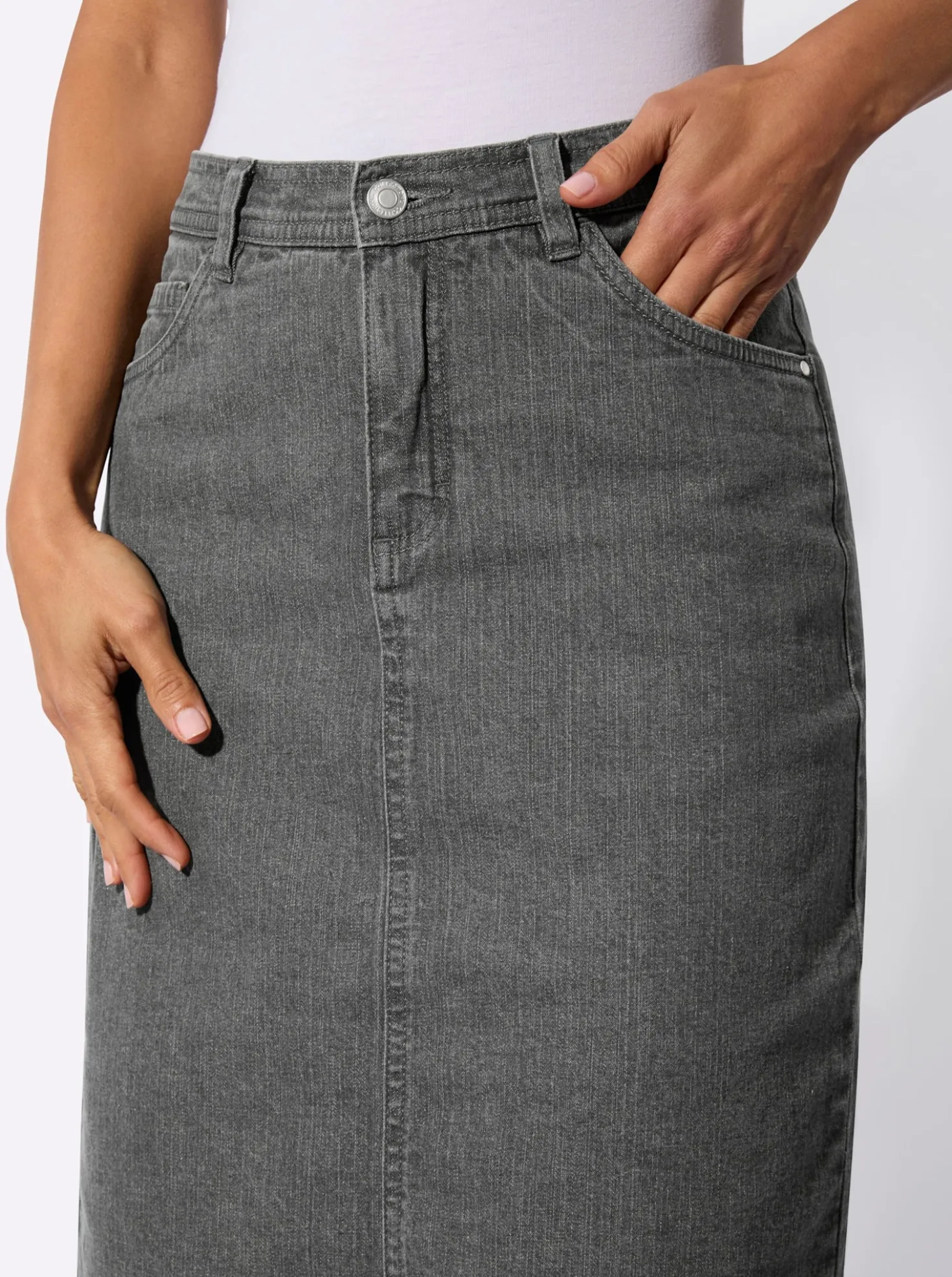 Jeansrock in 5-Pocket-Form