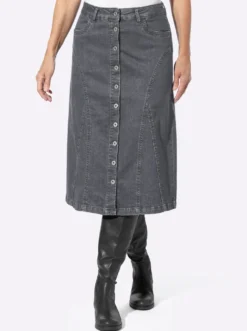 Jeansrock in Stretch-Qualität