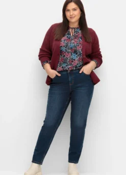 Jeans schmal, mit extra-weitem Oberschenkel