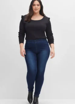Jeggings in individueller Waschung