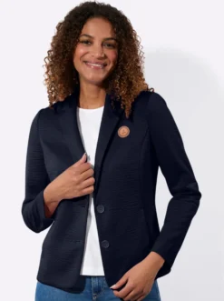 Jerseyblazer in Interlock-Qualität