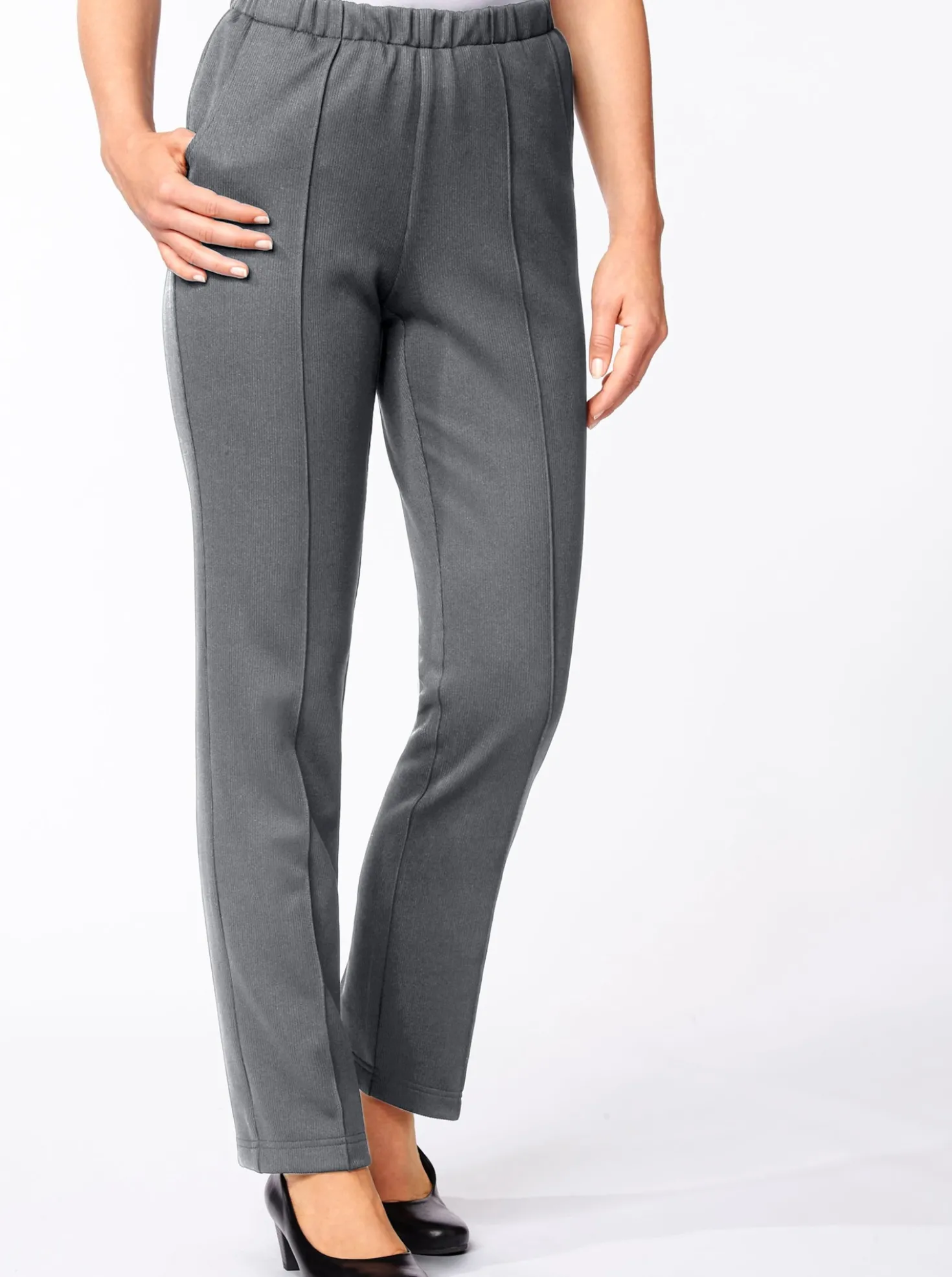 Jerseyhose in Ripp-Qualität