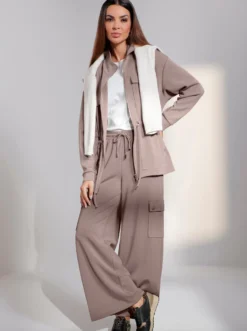 Jerseyhose mit Cargo-Taschen