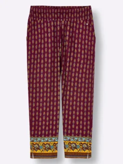 Jerseyhose mit Paisley-Print