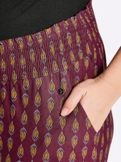 Jerseyhose mit Paisley-Print