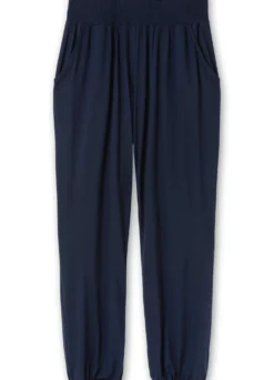 Jerseyhose mit Saum-Gummibündchen
