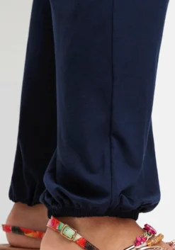 Jerseyhose mit Saum-Gummibündchen