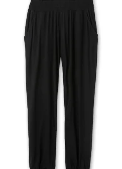 Jerseyhose mit Saum-Gummibündchen