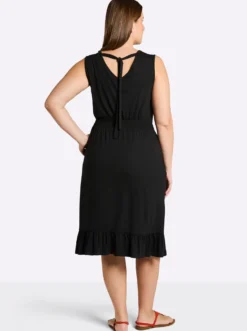 Jerseykleid in Wickeloptik