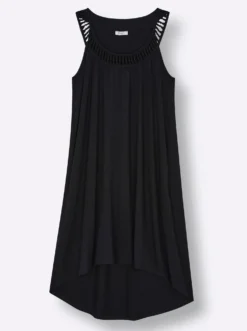 Jerseykleid mit raffiniertem Ausschitt