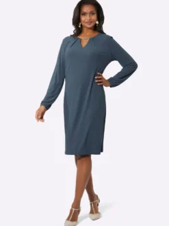 Jerseykleid mit Rückenverschluss