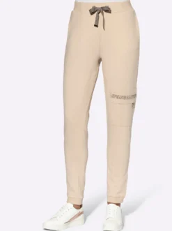 Jogg Pants mit Ripp-Abschlüssen