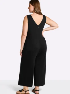 Jumpsuit mit kurzer Knopfleiste