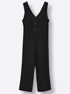 Jumpsuit mit kurzer Knopfleiste