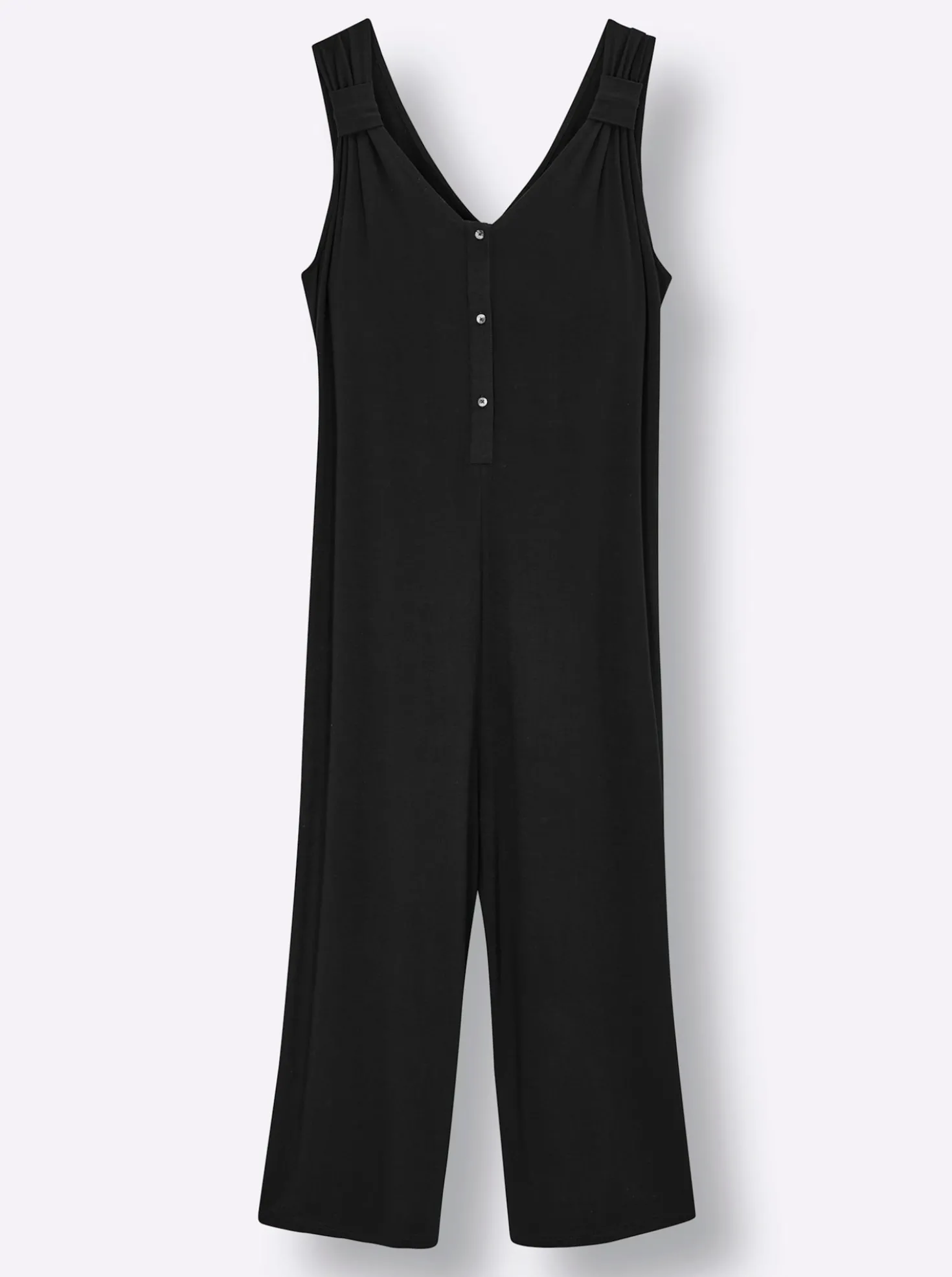 Jumpsuit mit kurzer Knopfleiste