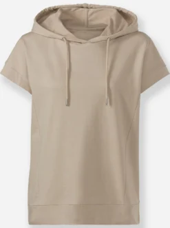 Kapuzenshirt mit überschnittener Schulter
