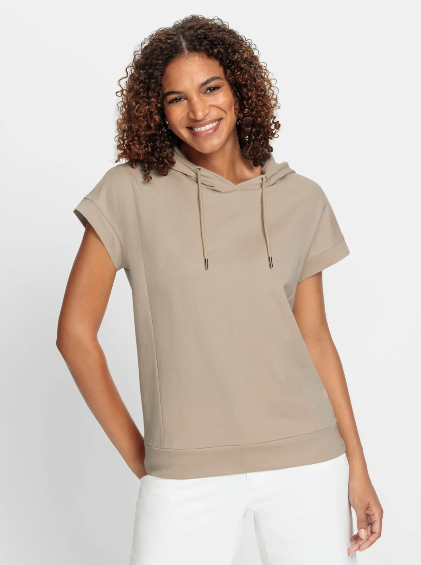 Kapuzenshirt mit überschnittener Schulter