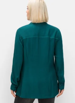 Klassische Bluse aus Twillqualität