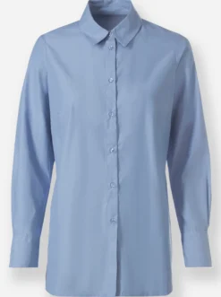 Klassische Bluse im Baumwoll-Mix