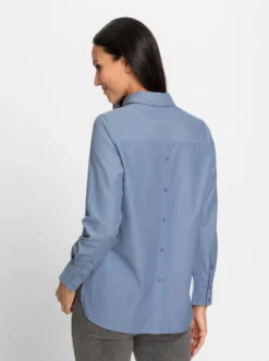 Klassische Bluse im Baumwoll-Mix