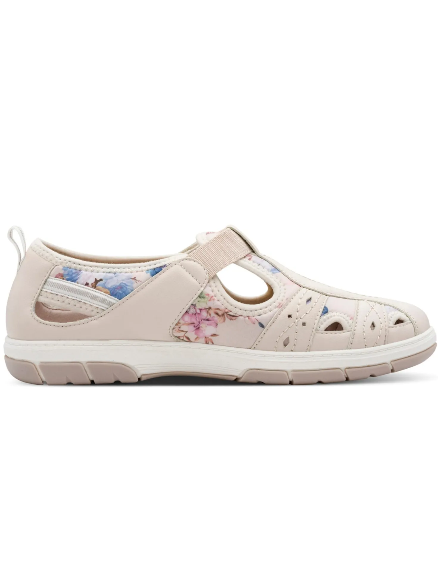 Klettschuh mit floralem Druck