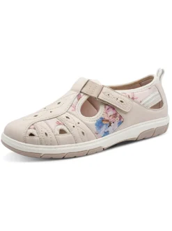 Klettschuh mit floralem Druck