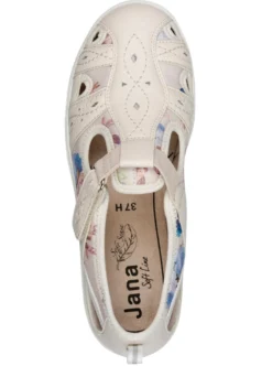 Klettschuh mit floralem Druck