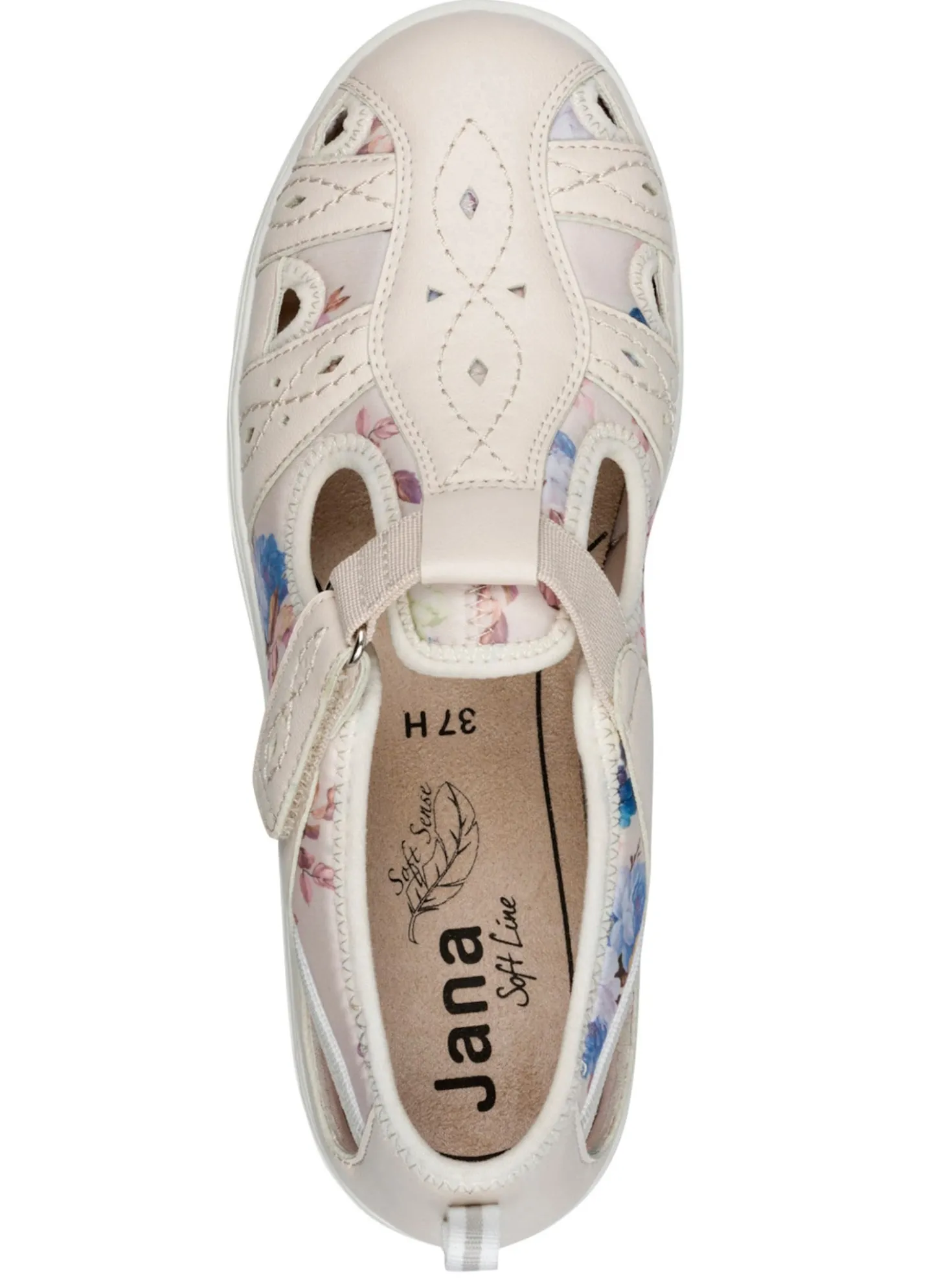 Klettschuh mit floralem Druck