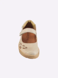 Klettschuh mit Leder-Wechselfußbett