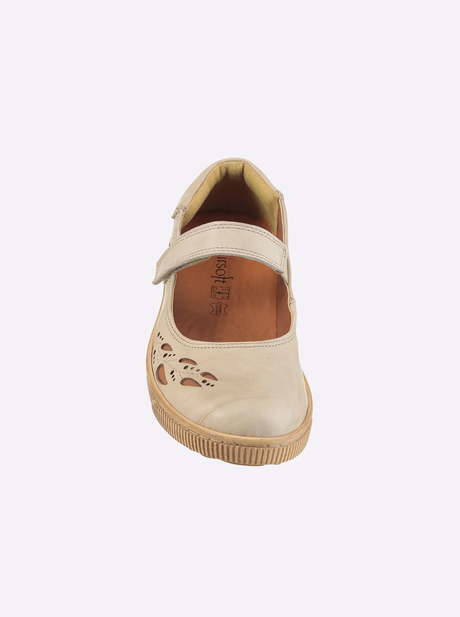Klettschuh mit Leder-Wechselfußbett