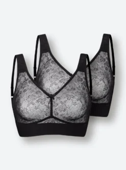 Komfort-BH ohne Bügel mit Jacquard-Muster