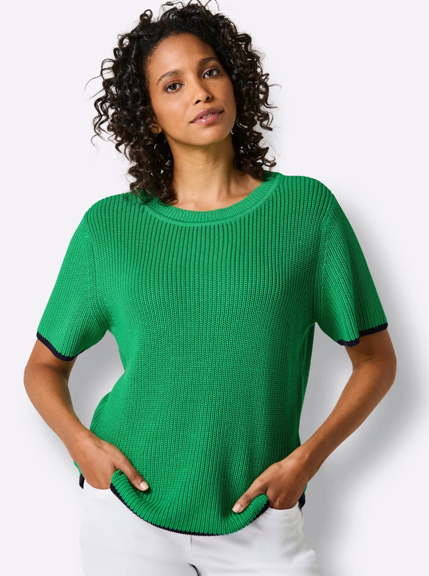 Kurzarmpullover