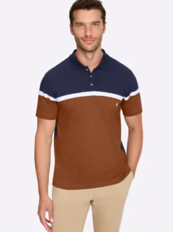 Kurzarmshirt aus Baumwolle. Colour Blocking