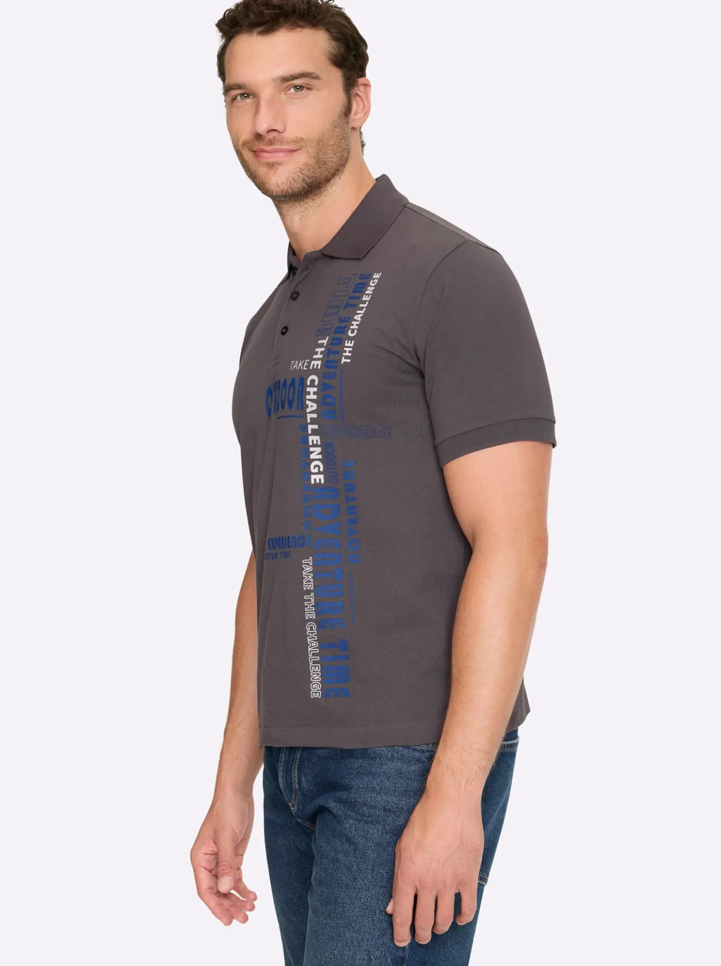 Kurzarmshirt aus reiner Baumwolle, Pikee