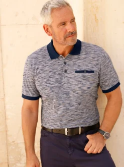 Kurzarmshirt in Pikee-Qualität