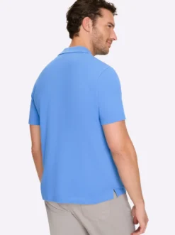 Kurzarmshirt in Pikee-Qualität, Baumwolle