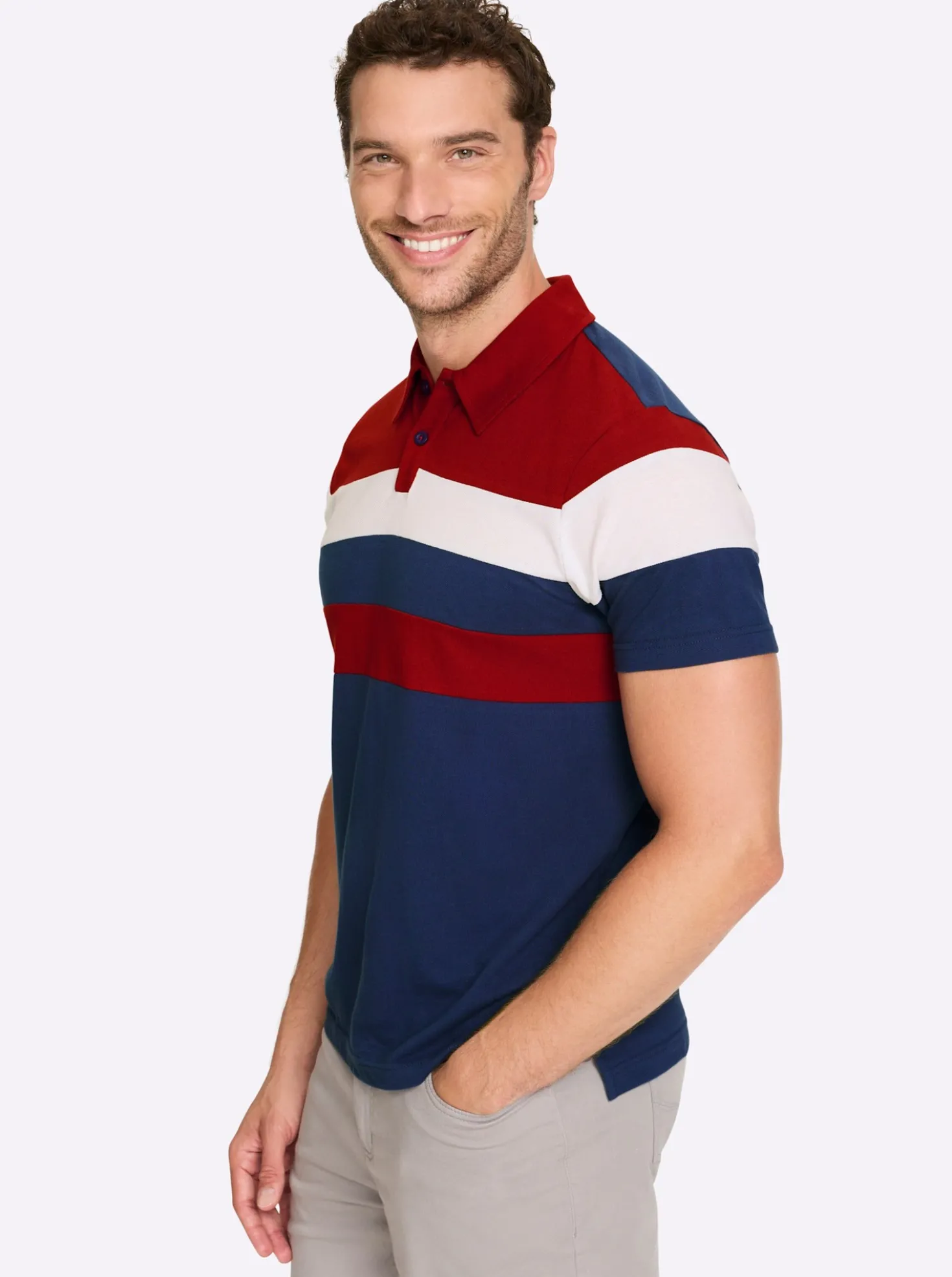 Kurzarmshirt in Pikee-Qualität