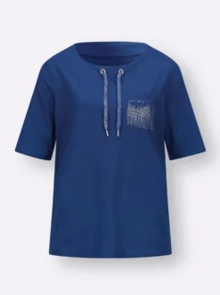 Kurzarmshirt mit Bindeband